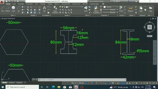 Autocad #20 || Basic Drawing Practice Part - 3|| Autocad Tutorial for beginners @nishamathur435 смотреть онлайн