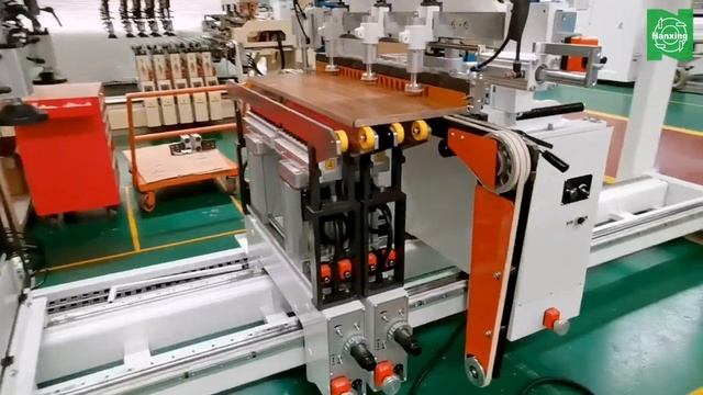 Nanxing NDA402. Многотраверсный сверлильно-присадочный станок проходного типа смотреть онлайн