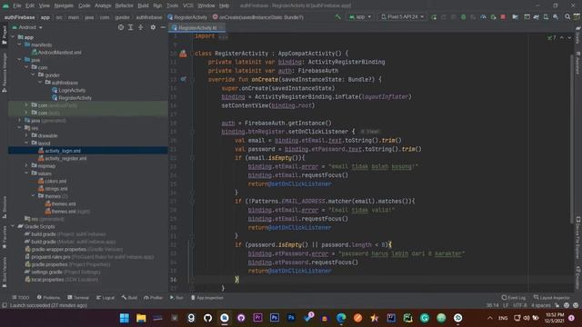 #4 SIGNUP USER - BELAJAR AUTENTIKASI FIREBASE DI ANDROID смотреть онлайн