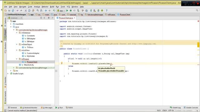 Android SQLite Database 05 : ListView Web Images - Save Text and Image URLs,Load them смотреть онлайн
