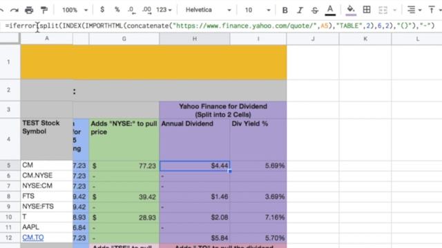 Googlefinance function for Dividend Stock Info: Google sheets using YAHOO finance for Dividends! смотреть онлайн