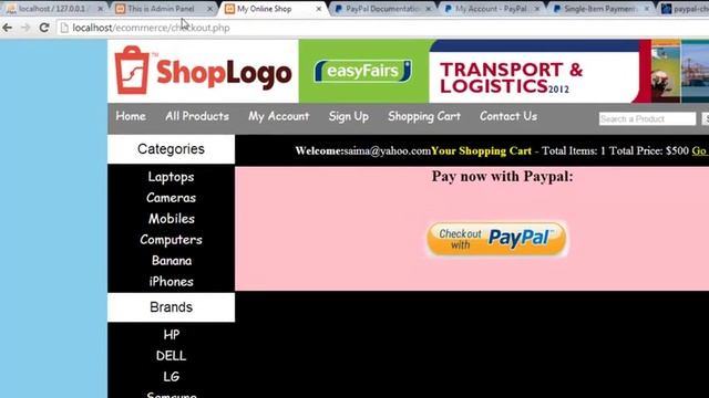 [WEBDEVELOPMENT] Chapter 7 - Paypal online payment integration смотреть онлайн