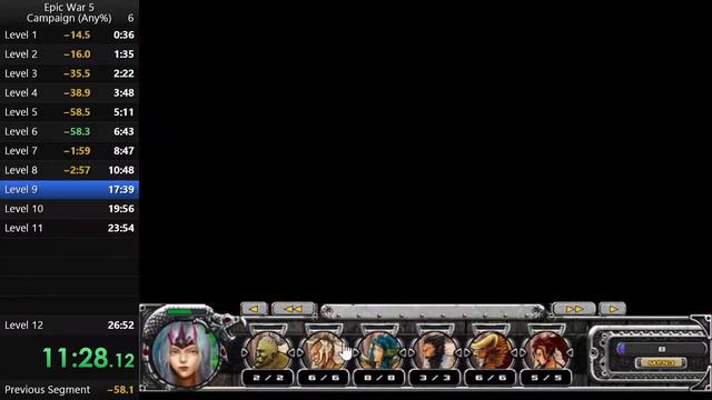 [Speedrun] Epic War 5 ~Hell's Gate~ ♦ Any% (Campaign) ★ Speedrun In 22m24s