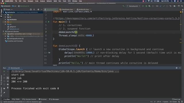 30 Kotlin → Coroutines Async & Await смотреть онлайн