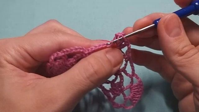 Красивый мотив крючком. Соединение шестиугольных мотивов. смотреть онлайн