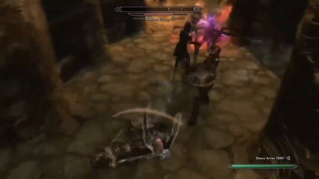 Skyrim SE XB1 - Back Flip Evasion With FF6 Music Mod