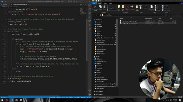 How to extract frames using Python and use it to evaluate the trained model? смотреть онлайн