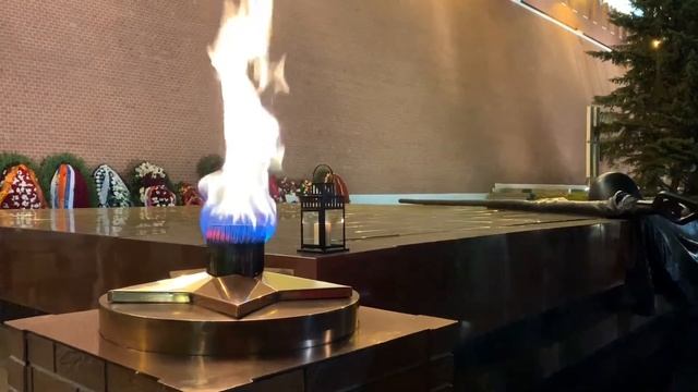 Профилактика вечного огня перед Днём Победы в Москве смотреть онлайн