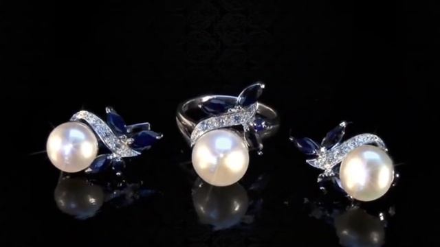 СЕРЬГИ И КОЛЬЦО ИЗ БЕЛОГО ЗОЛОТА С БРИЛЛИАНТАМИ И ЖЕМЧУГОМ! ВЕС КАМНЕЙ 15 КАРАТ! ПОД ЗАКАЗ! смотреть онлайн