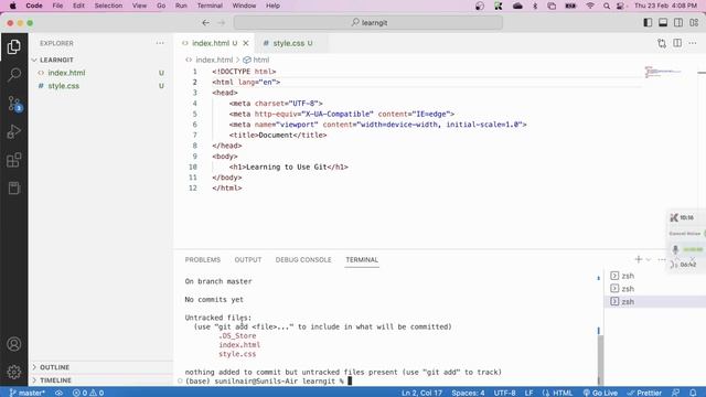 Initialize Git Repository - Setup Tracking and Add Files to Staging Area #git смотреть онлайн