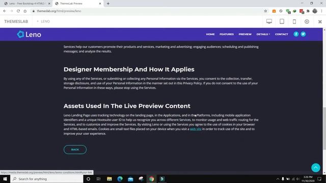 Leno: Free Bootstrap 4 HTML5 Multipurpose Website Template смотреть онлайн