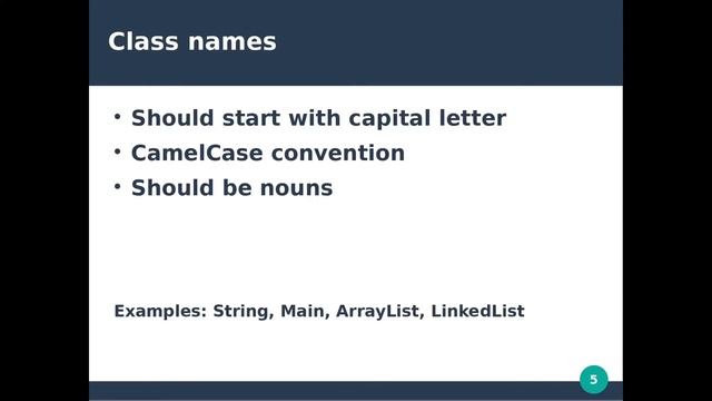 Java Naming Conventions Tutorial смотреть онлайн