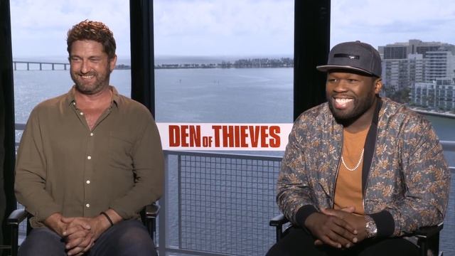 DEN OF THIEVES Interview with Gerard Butler & Curtis Jackson (50 Cent) смотреть онлайн