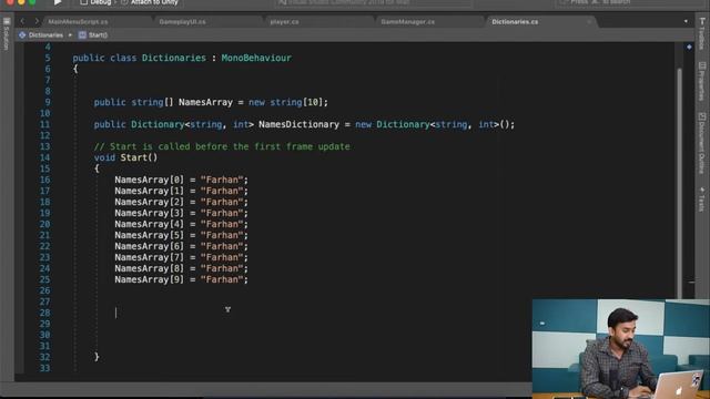 Game #1 - Tap Counter #14 - Dictionary in C# | Unity3d Game Development Course смотреть онлайн
