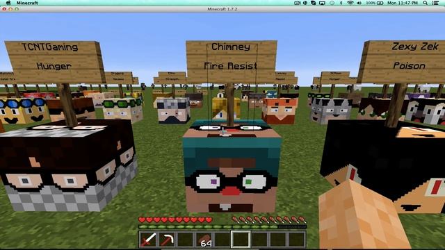 Minecraft Mods: Youtuber Heads Mod- PEWDIEPIE!?!?! смотреть онлайн