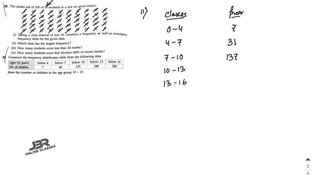 ICSE CLASS 9 EX-20.2(10-15)PART-2 STATISTICS | ML AGGARWAL SOLUTION | JBR ONLINE CLASSES смотреть онлайн