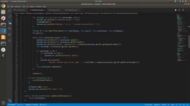 DistributedWordCount - Java Project for multi-threading смотреть онлайн