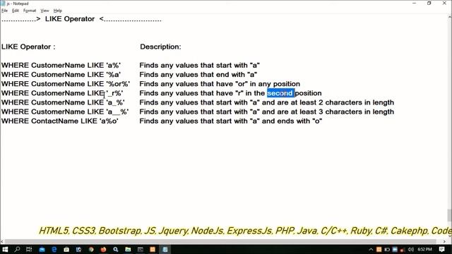Mysql Like Keyword Part-18 | Searching Records Using Like смотреть онлайн
