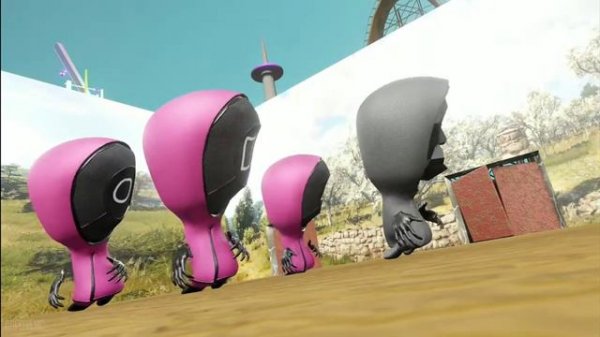 3D игра в кальмара карнавал