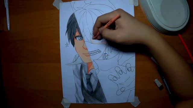 || Speed Drawing || Канеки Кен || Токийский гуль смотреть онлайн