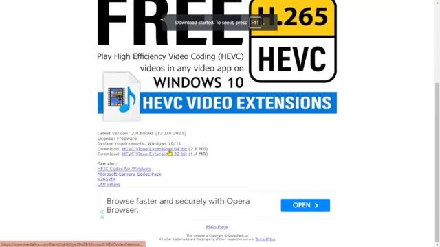 How To Get the Free HEVC / HEIC / HEIF Extension for Windows 10 / Windows 11 | HEVC Free Download 2 смотреть онлайн