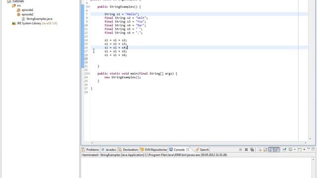 [JAVA] Strings, String-Literale und StringBuilder смотреть онлайн