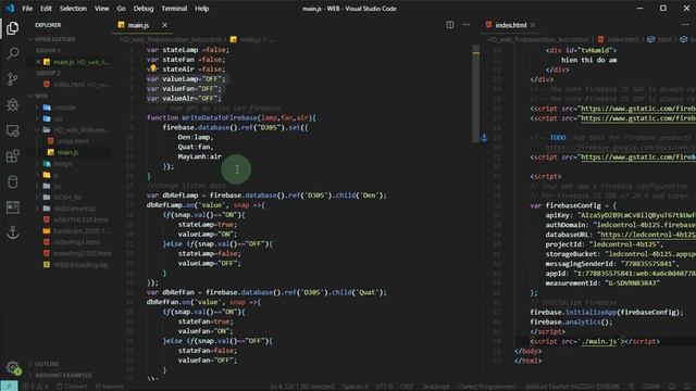 Gửi nhận dữ liệu giữa web(JS) với Firebase смотреть онлайн
