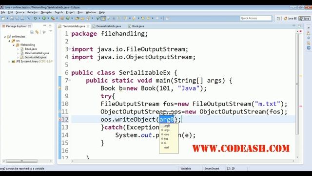 Serialization and Deserialization in java | serialversionuid java | objectoutputstream in java смотреть онлайн