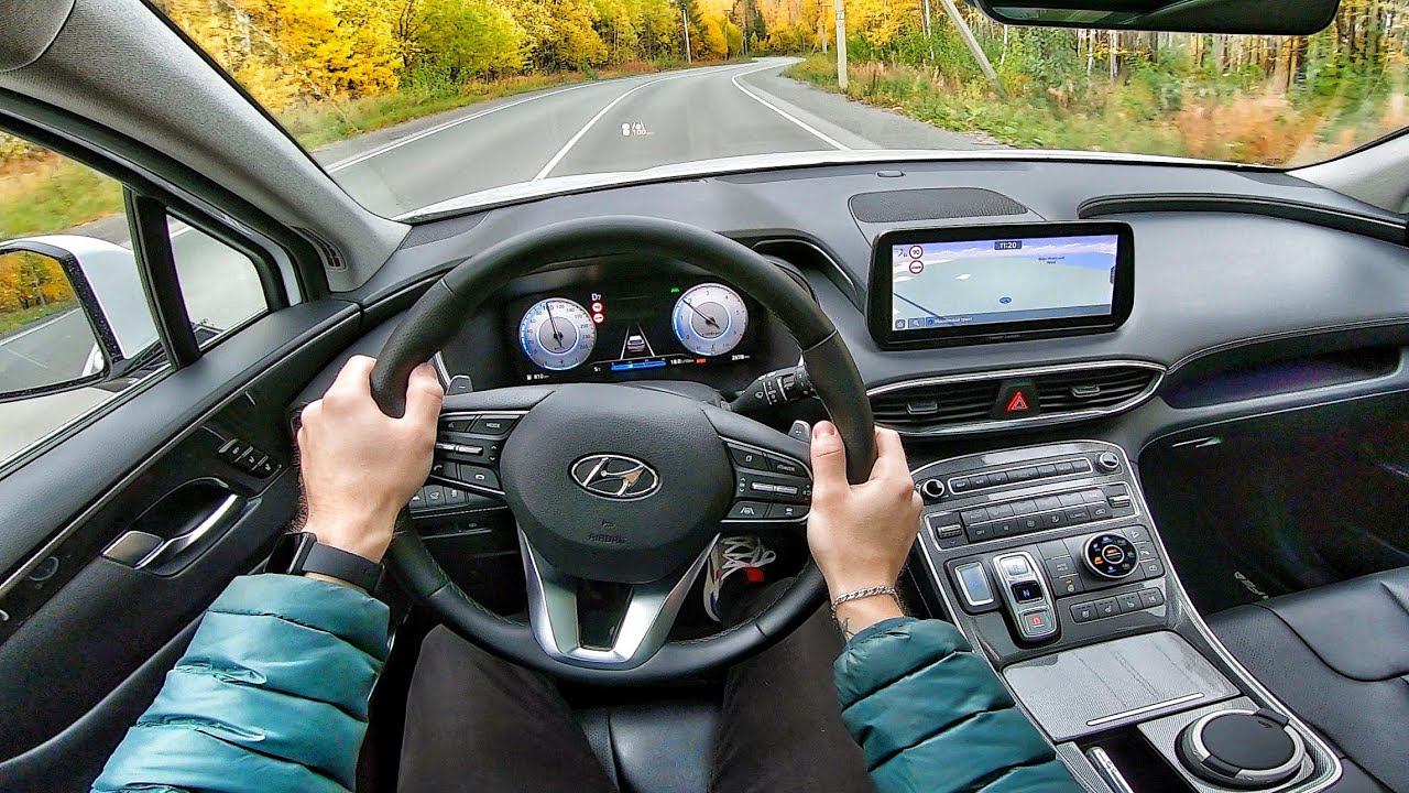 2022 Hyundai Santa Fe 2.2 DCT 4WD - POV TEST DRIVE смотреть онлайн