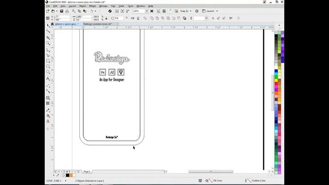 Redesign app Ui Design Tutorial in Corel draw. смотреть онлайн