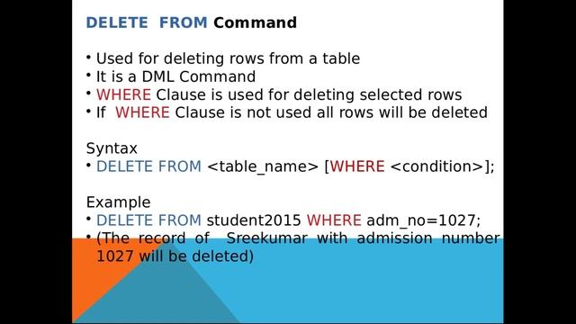 CHAPTER 9: Structured Query Language Part 6 -Alter Table,Nested Queries & Views смотреть онлайн