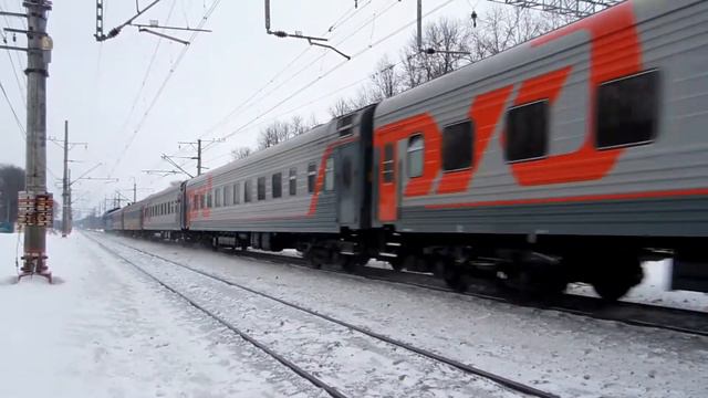 Электровоз ЧС6-029 с поездом №117 (СПб → Москва) смотреть онлайн