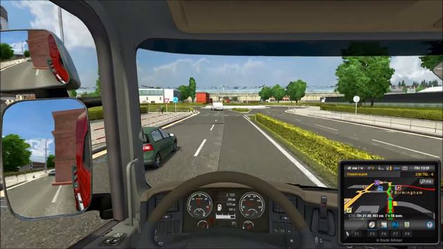 Euro Truck Simulator 2 с Модами (Серия 103) "Кривовато, но по-зеркалам" смотреть онлайн