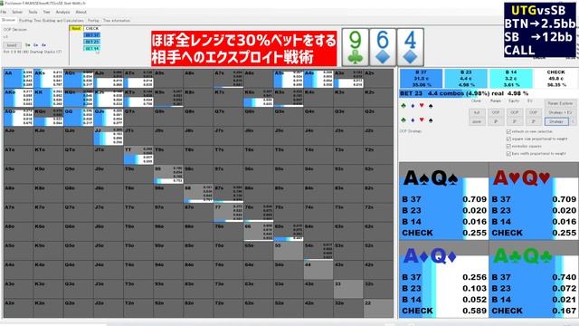 【ポーカー】3betpotで何でもレンジベットする相手へのエクスプロイト戦略【PioSOLVER】 смотреть онлайн
