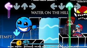 Friday Night Funkin' - Fire In The Hole (ROCKY UPDATE) - Lobotomy Geometry Dash 2.2 (FNF Mod/Hard)