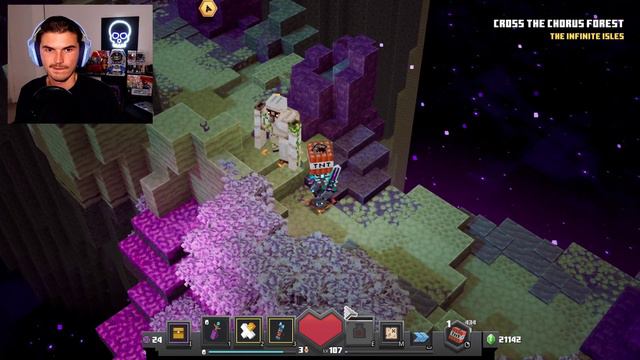 Ep. 89 - Minecraft Dungeons - The Chorus Forest! The End Wilds pt3 - Echoing Void DLC смотреть онлайн