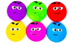 Разноцветные лизуны с игрушками из мультиков Три Кота Маша и Медведь Щенячий Патруль Герои в Масках