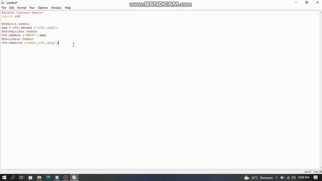 Membaca, Menampilkan dan Menyimpan Gambar Menggunakan Python || Tutorial OpenCV Python смотреть онлайн