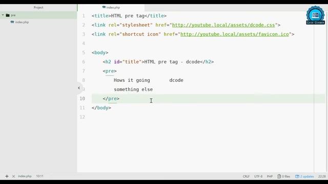 Preformatted Text Element HTML Pre Tag #html #htmltutorial смотреть онлайн
