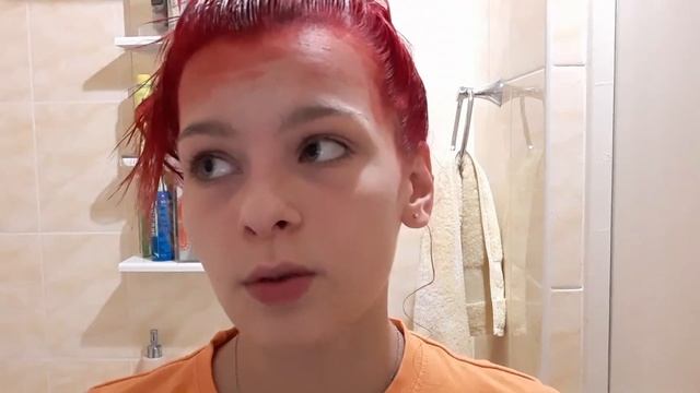 Крашу волосы в красный цвет | Процесс смотреть онлайн