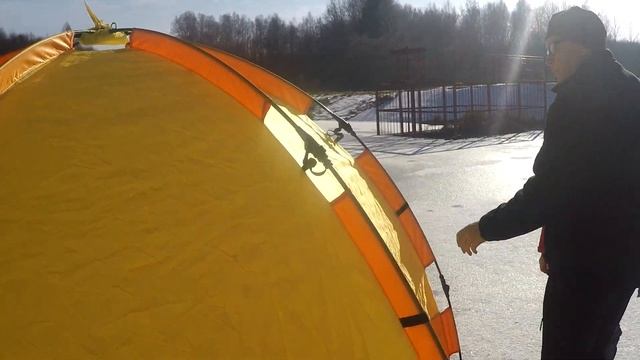 Обзор зимней рыболовной палатки MAVERICK ICE 5!