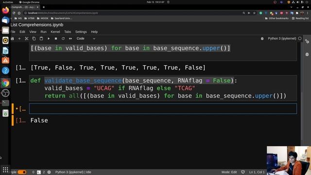 List Comprehensions in Python I/II - Python for Bioinformatics смотреть онлайн