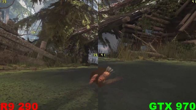 R9 390 vs GTX 970 in Rise of the Tomb Raider смотреть онлайн