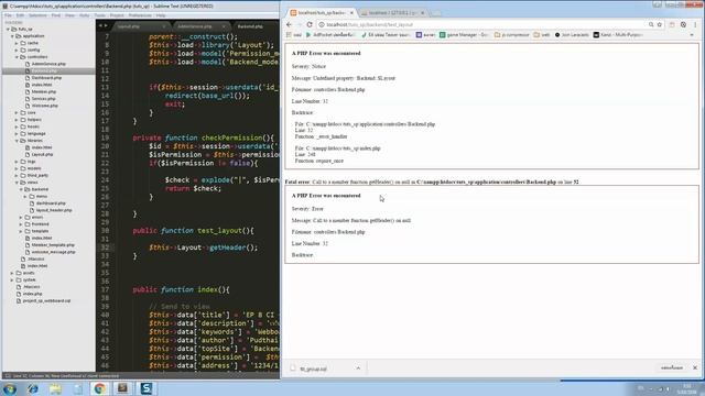 สอน php , codeigniter , การทำระบบสมาชิก การแสดง Menu และสร้าง Layout CI EP 10-11 #SP смотреть онлайн