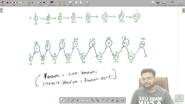 Copy List With Random Pointers Without Using Extra Space | Leetcode 138. смотреть онлайн