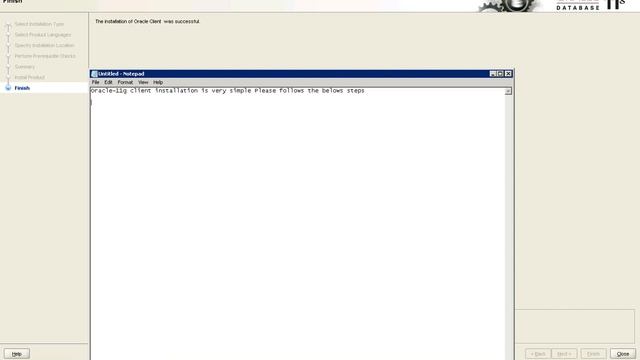 Oracle-11g Client installation смотреть онлайн