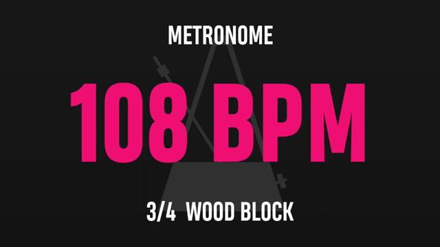 108 BPM 3/4 - Best Metronome (Sound : Wood block) смотреть онлайн