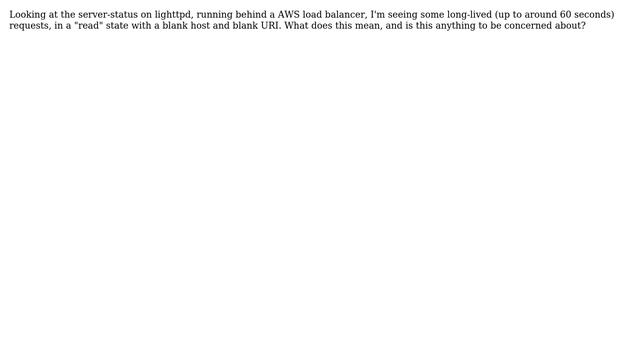 DevOps & SysAdmins: lighttpd server-status blank host and uri смотреть онлайн