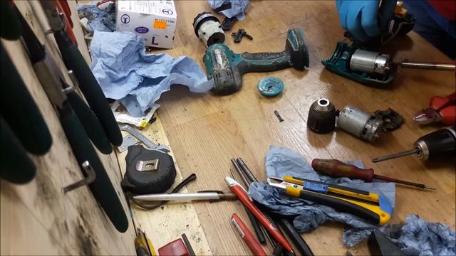 How to repair Makita DDF343 BDF343 14.4V li ion drill motor change assemble смотреть онлайн