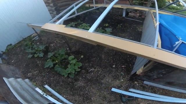 Раздвижной павильон для бассейна собственными руками 4 ЧАСТЬ смотреть онлайн